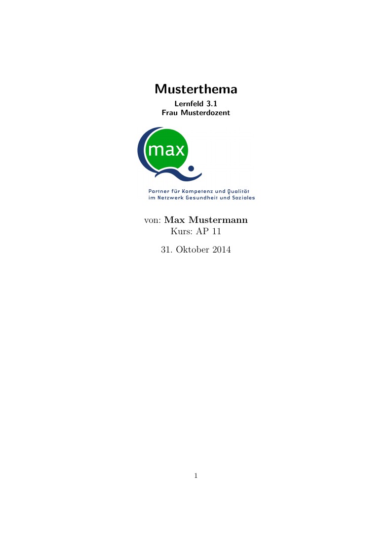 maxQ Hausarbeit