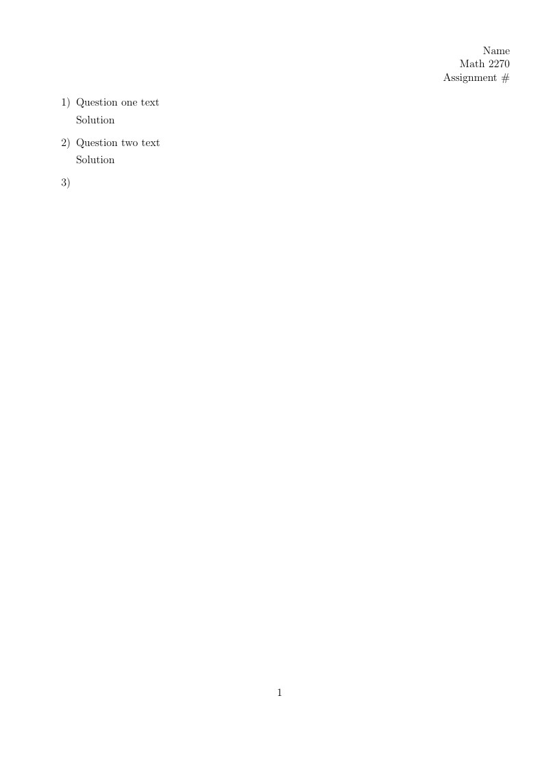 MATH 2270 template