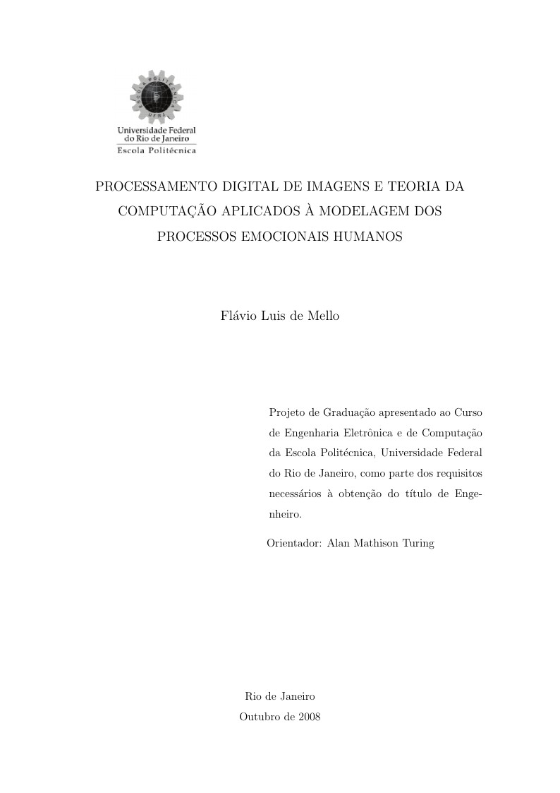 Projeto de Graduação DEL - UFRJ