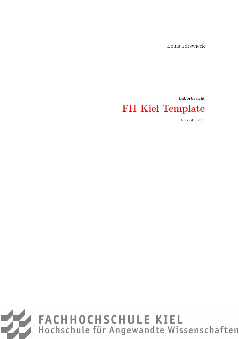 FH Kiel Template