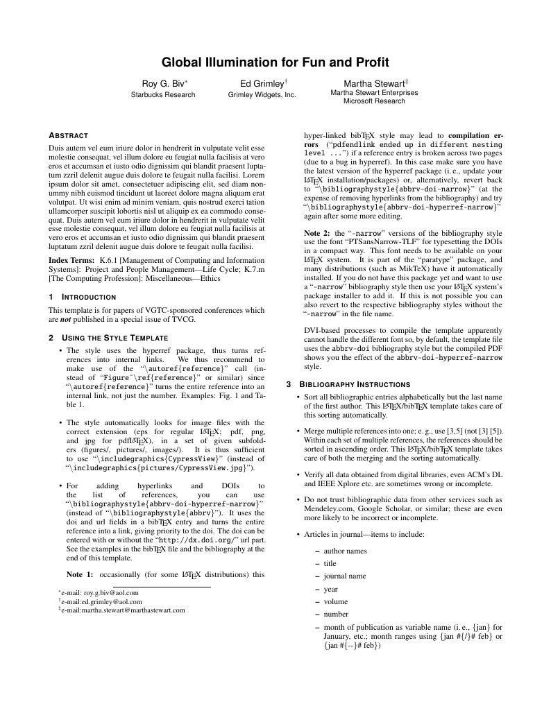 IEEE TVCG Conference Style Template