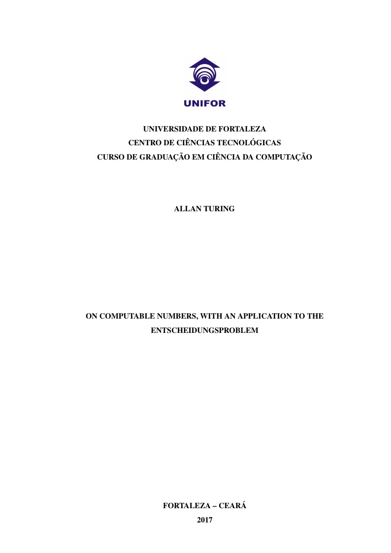 UNIFOR - Template Latex