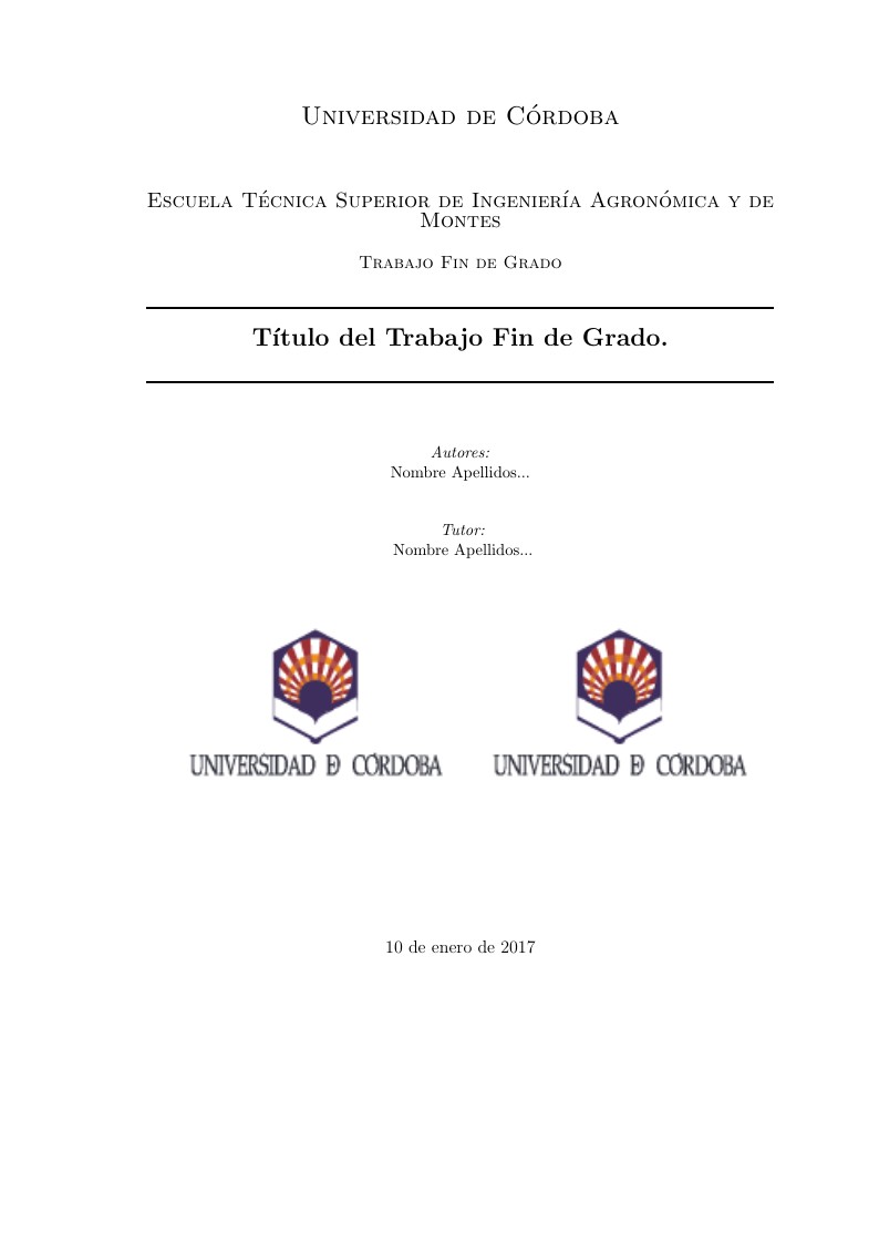 UCO Template