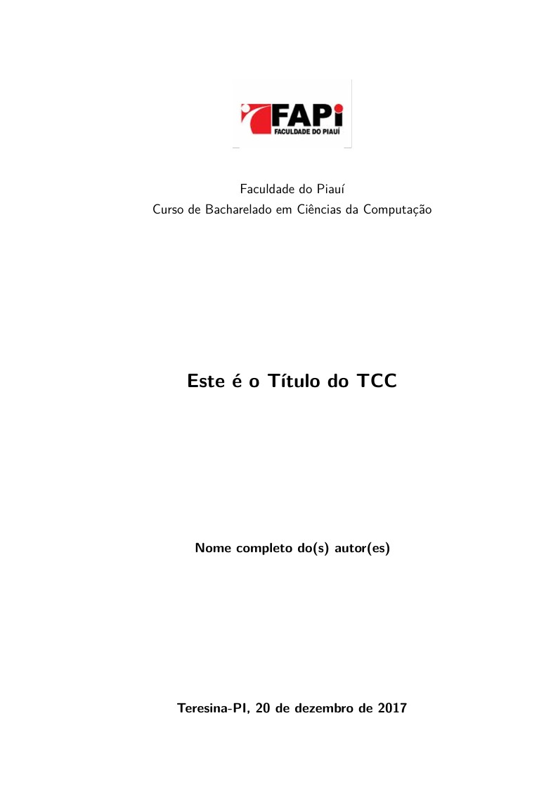 ALUNO(S) - TCC II FAPI